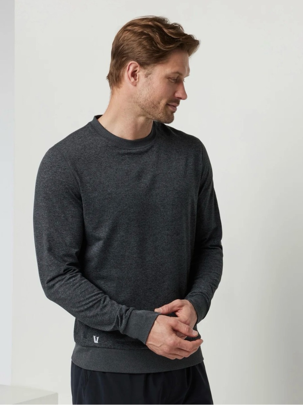 Vuori Ponto Performance Crew Charcoal Heather